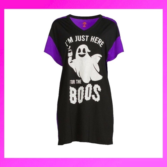 New!! Black Ghost 👻 Sleep Shirt ! - Picture 1 of 5